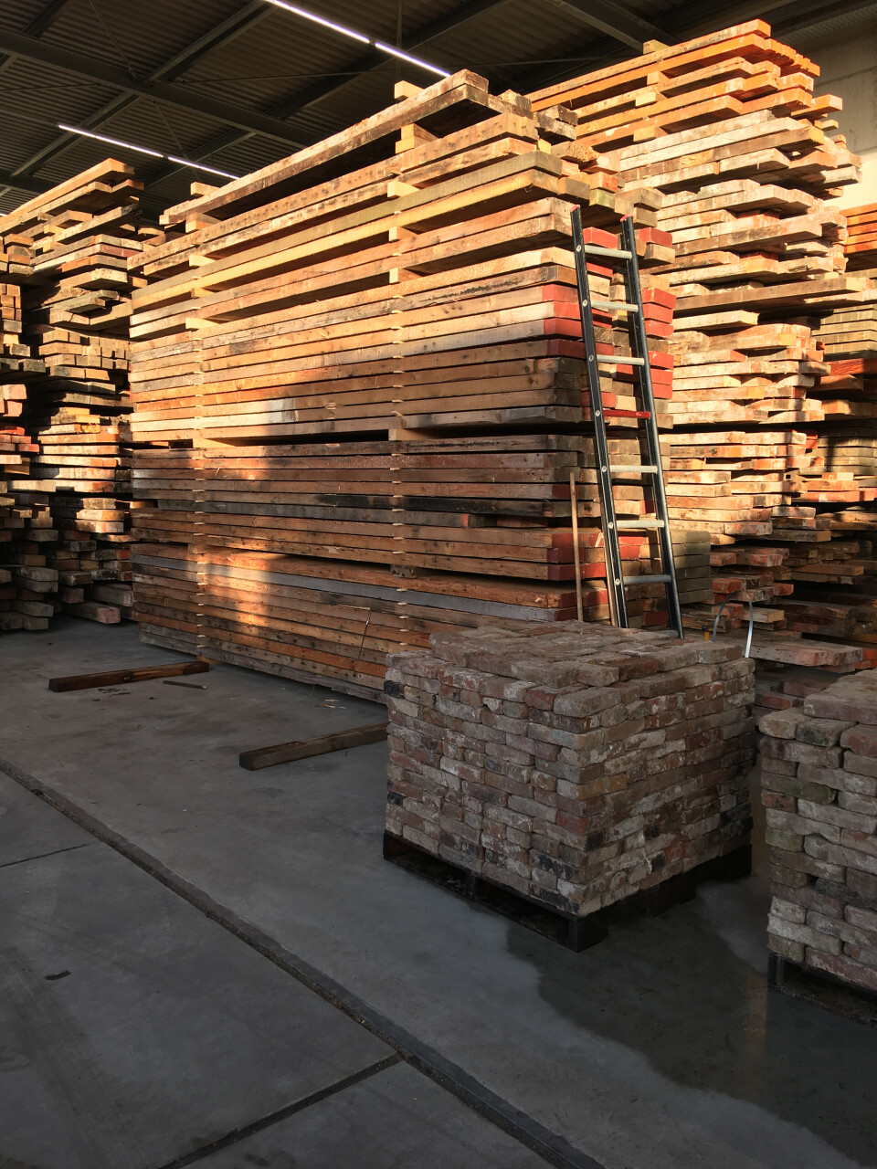 Hub gebruikte bouwmaterialen
