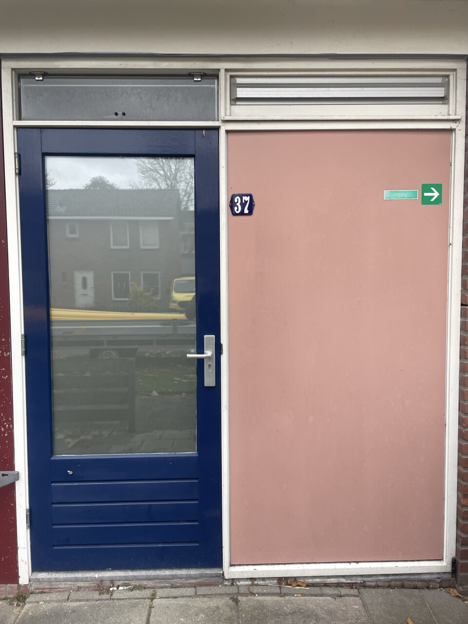 2 stuks hardhouten deuren van 92,5 B x 211,5 H