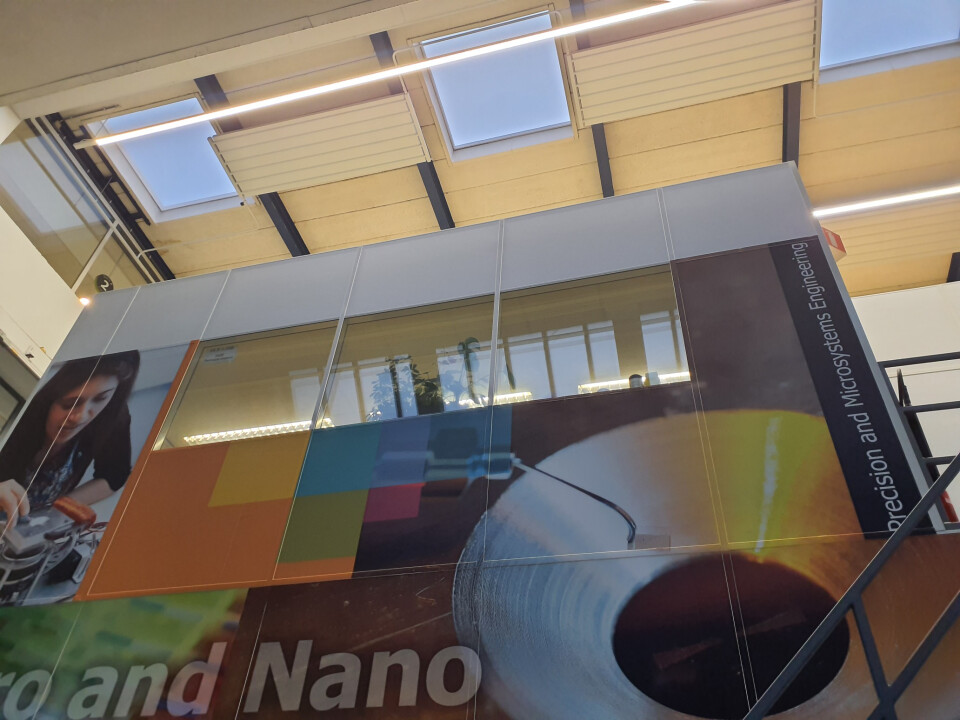 Systeemwand transparant