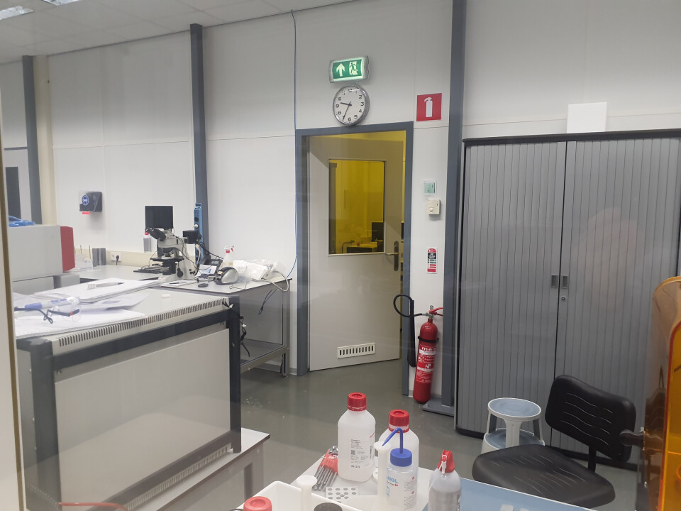 Systeemwand transparant