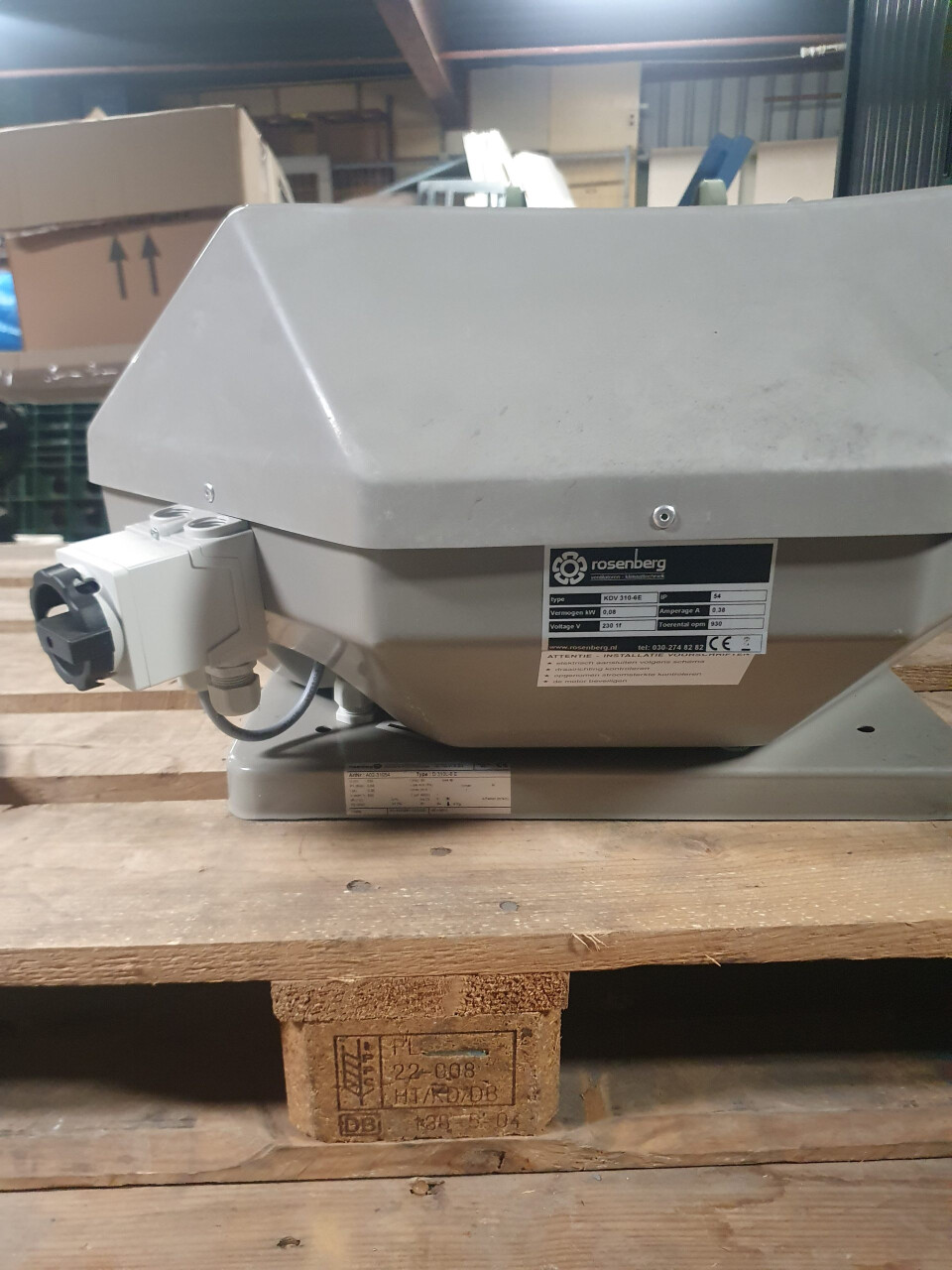 Rosenberg ventilator KDV 310-6E - Dakventilator - Nieuw