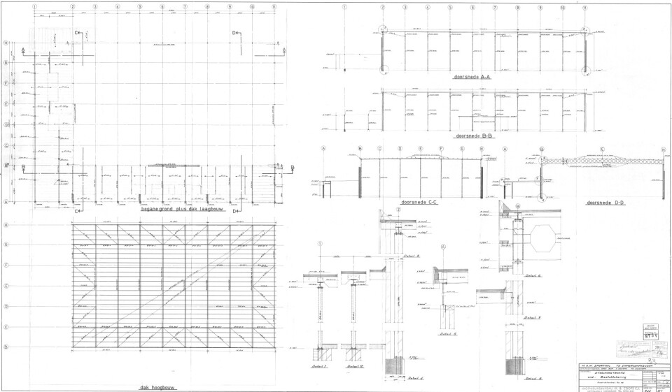 Bedrijfshal / Staalconstructie 43,5 x 26,75 meter (1.160 m²)