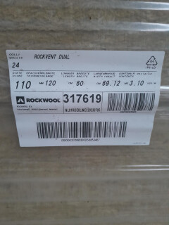 Rockwool Rockvent Dual 110 mm dik - Foto 1