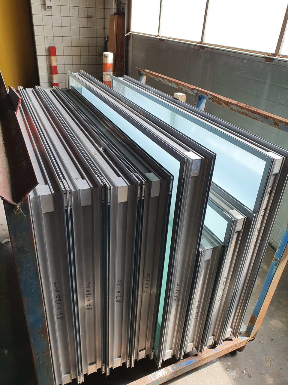 wand panelen dubbel glas