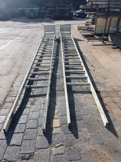 Ladders met plateau en rolsysteem - 510 cm - Foto 2