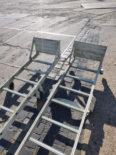 Ladders met plateau en rolsysteem - 510 cm - Foto 3