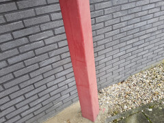 Stalen koker 150x150x5 gevuld met beton (3,38 m1) - Foto 1