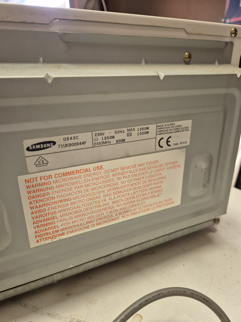 Samsung magnetron / grill 800w - 12182 - Foto 3