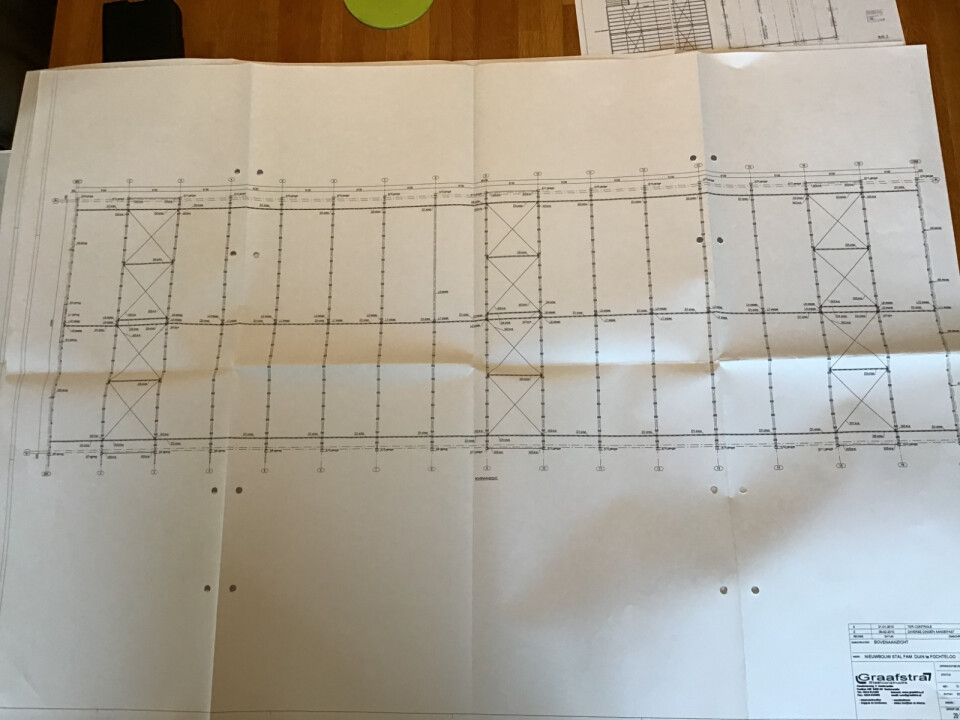 1.188 m² staalconstructie van 72 m1 lang en 16,5 m1 breed - Foto 2