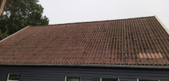100 m² baksteenrood vezelcement golfplaten van 60 x 105 cm - Foto 1
