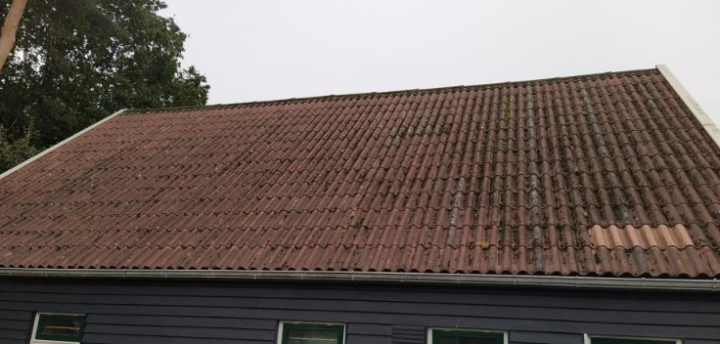 100 m² baksteenrood vezelcement golfplaten van 60 x 105 cm