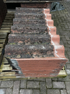 100 m² baksteenrood vezelcement golfplaten van 60 x 105 cm - Foto 3
