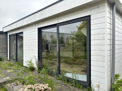 3 stuks aluminium schuifpui van 300 cm breed 231,5 cm hoog - Foto 1