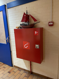 Brandhaspels inclusief kast - Foto 1