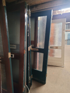 Voordeur 2 ruiten Byzantijn glas - Foto 1