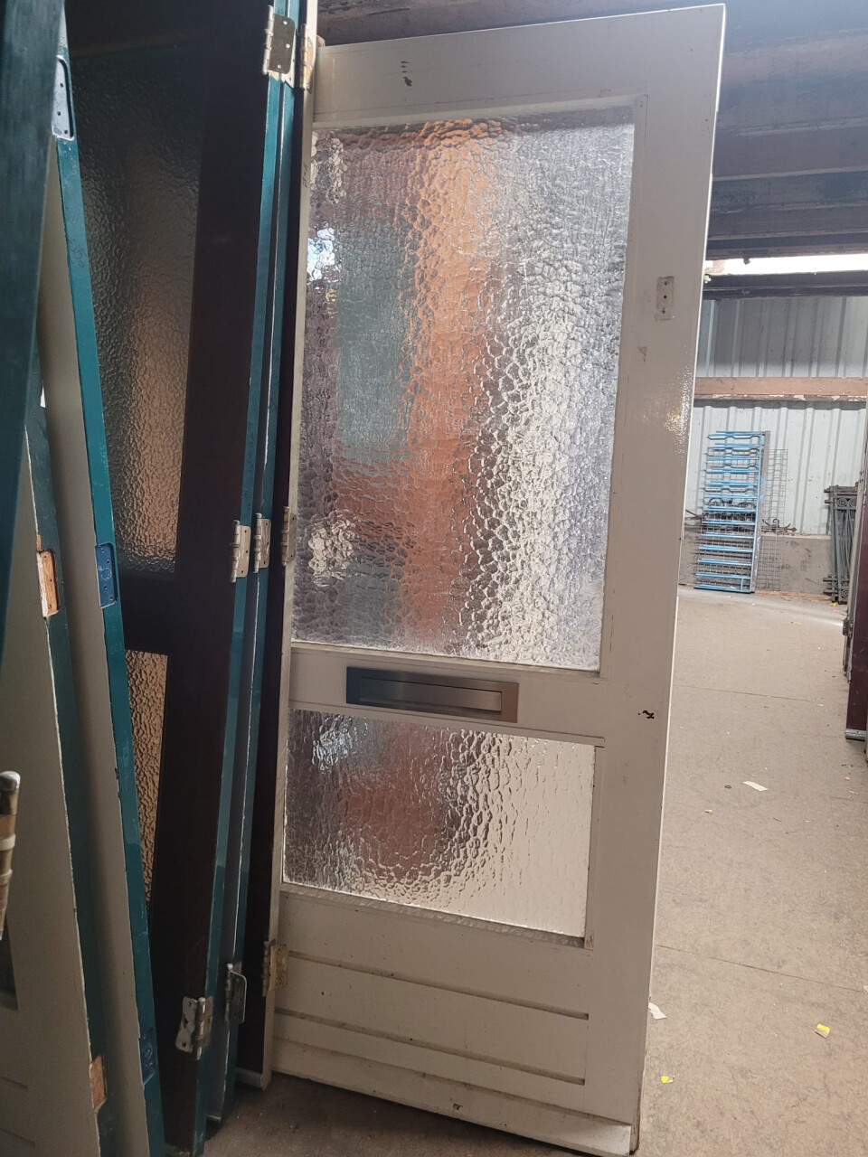 Voordeur 2 ruiten Byzantijn glas - Foto 2