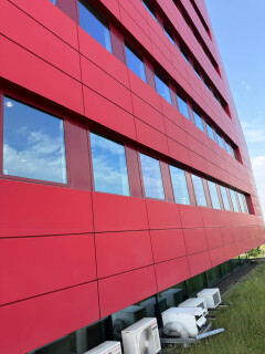 Aluminium 2-3mm dik Gevelpanelen rood uit 2006 - Foto 2