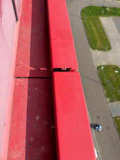 Aluminium 2-3mm dik Gevelpanelen rood uit 2006 - Foto 7