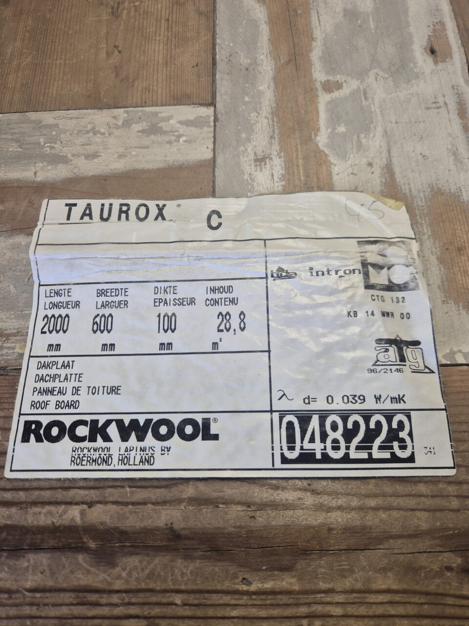 Steenwol isolatie - Harde persing - 10 cm dik - Rockwool - Foto 3