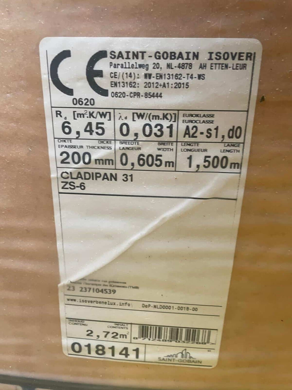Glaswol isolatie Isover Saint Gobain - Foto 2