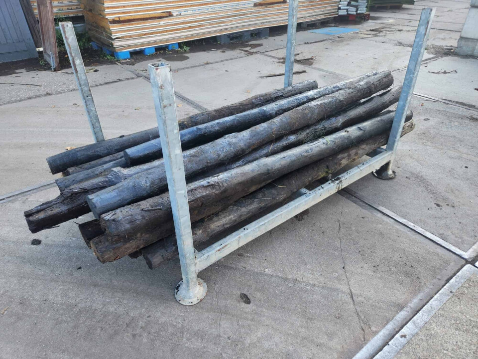 Gecreosoteerde palen zonder punt - Foto 1
