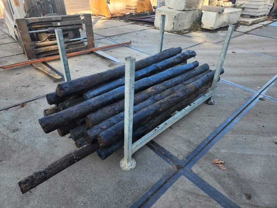 Gecreosoteerde palen zonder punt - Foto 3