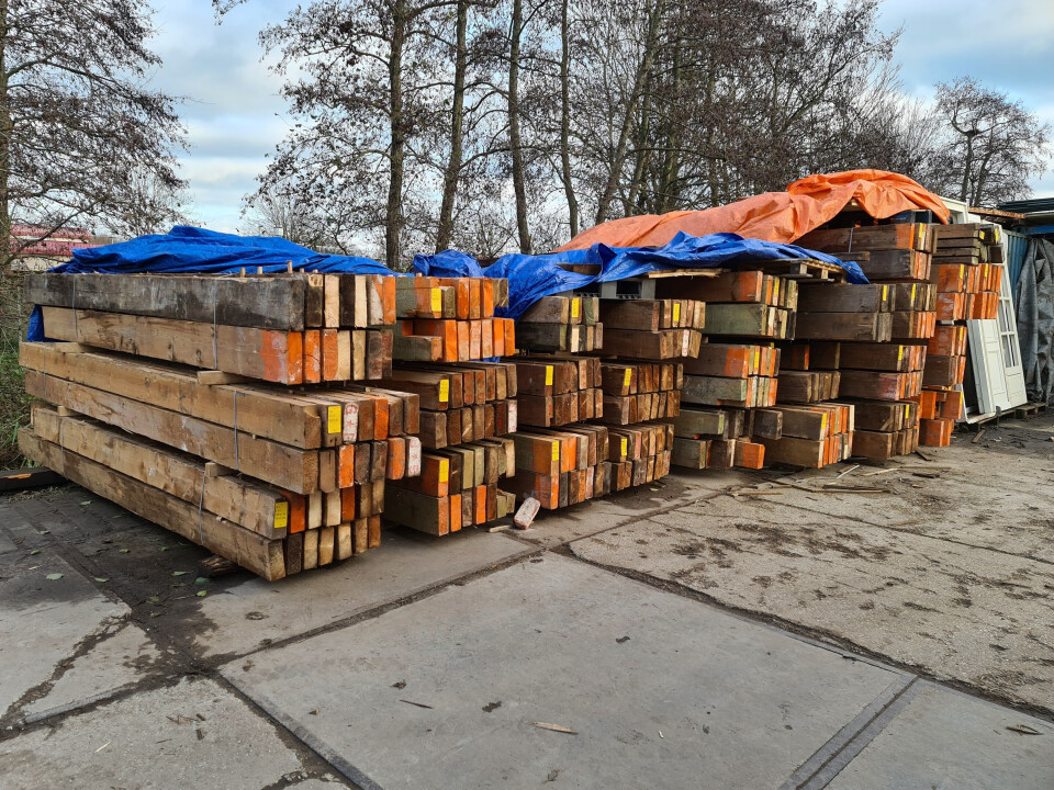 Vuren houten balken - Foto 1