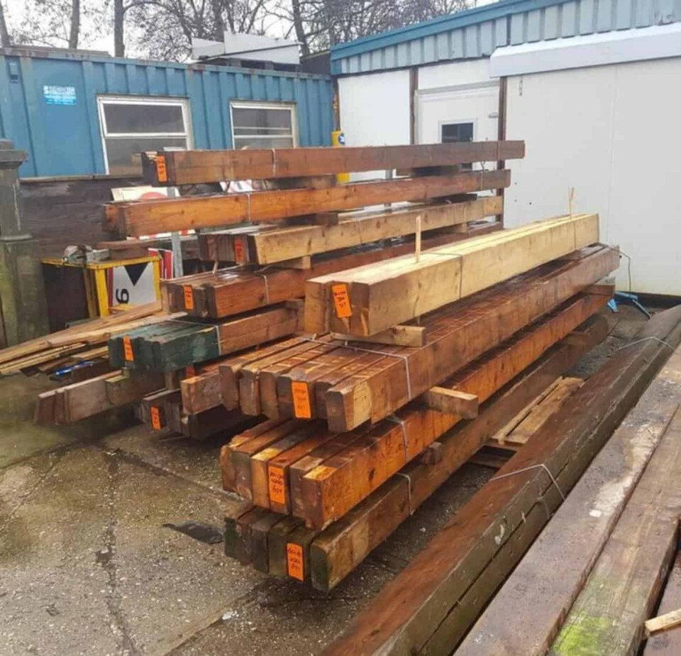 Vuren houten balken - Foto 2