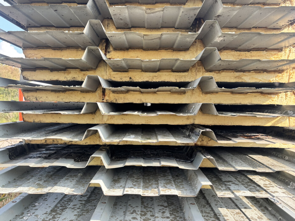 Sandwich trapezium dakplaten van 40/72 mm van 9,50 meter - Foto 3
