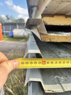 Sandwich trapezium dakplaten van 40/72 mm van 9,50 meter - Foto 4
