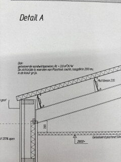 Sandwich trapezium dakplaten van 40/72 mm van 9,50 meter - Foto 7