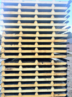 500 m² sandwichpanelen gebruikte dakpanelen 40/80 mm dik - Foto 3