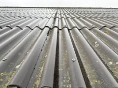 1.000+ stuks vezelcement golfplaten in de kleur zwart/blauw - Foto 1