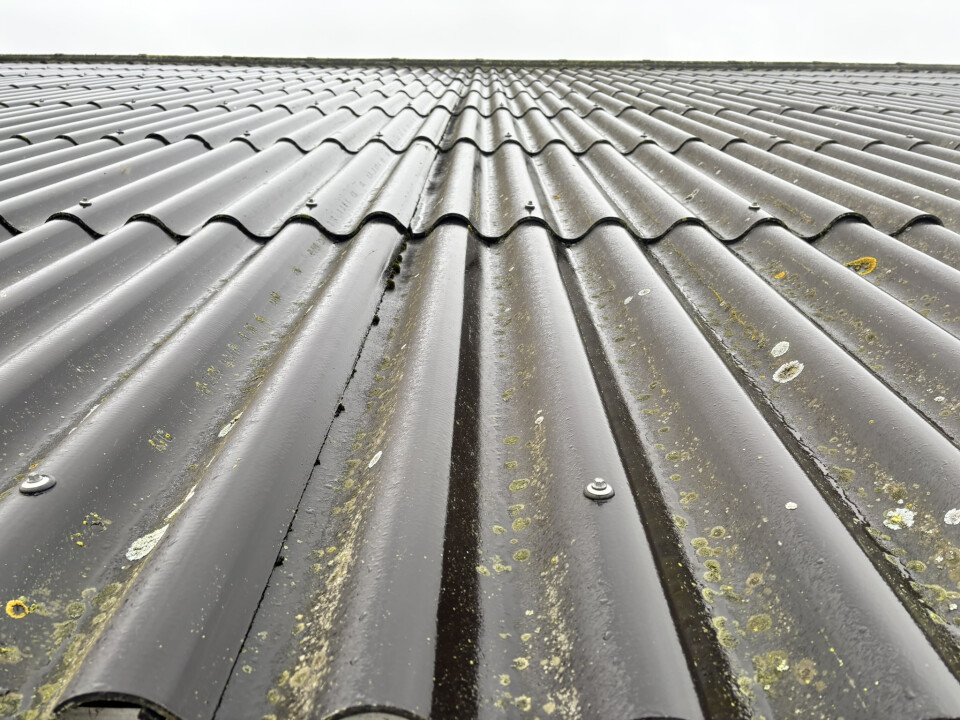 1.000+ stuks vezelcement golfplaten in de kleur zwart/blauw - Foto 1