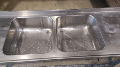 Grote wastafel met 2 spoelbakken - Foto 3