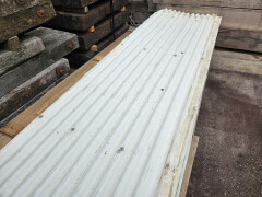 Gebruikte golfplaten grijs metaal - Foto 1