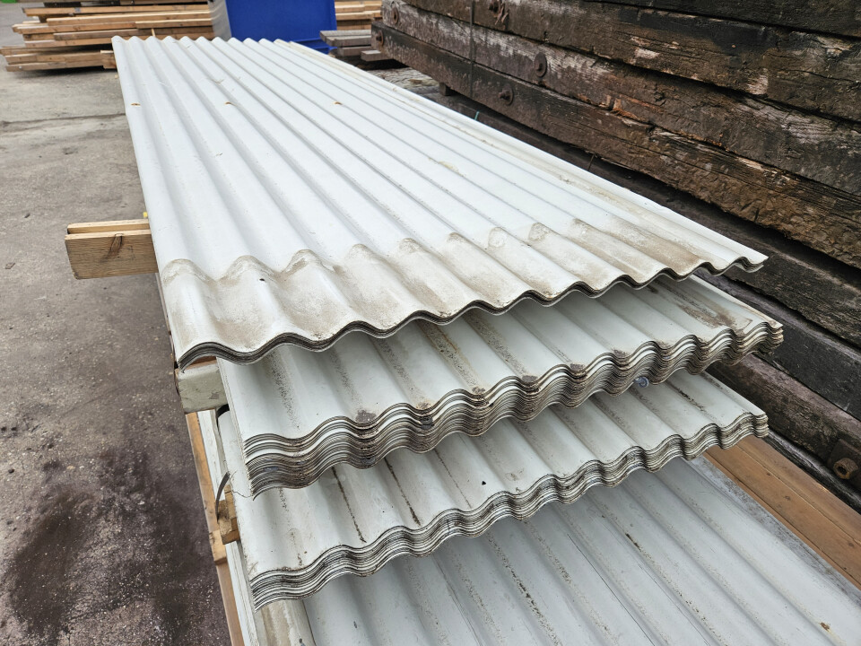 Gebruikte golfplaten grijs metaal - Foto 2