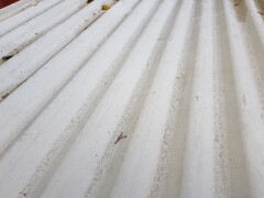 Gebruikte golfplaten grijs metaal - Foto 3