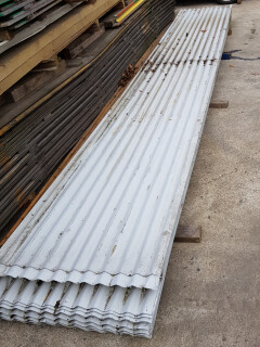 Gebruikte golfplaten grijs metaal - Foto 4