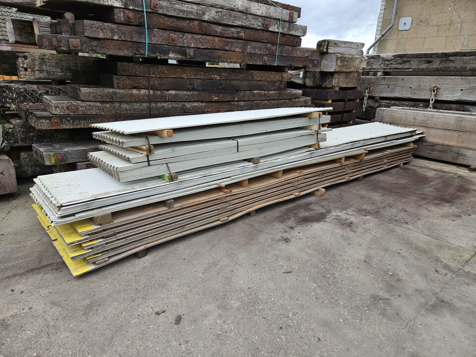 Gebruikte golfplaten grijs metaal - Foto 6