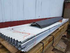 Gebruikte golfplaten grijs metaal - Foto 8