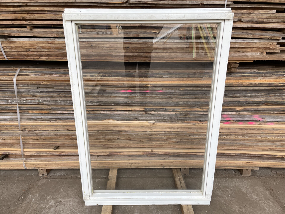 Gebruikte ramen 90 x 130 cm vast enkel glas - Foto 4
