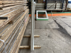 Gebruikte ramen 90 x 130 cm vast enkel glas - Foto 5