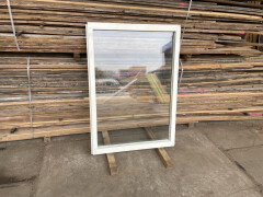 Gebruikte ramen 90 x 130 cm vast dubbel glas - modulair - Foto 1