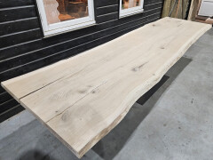 Boomstamtafel Eiken uit 2 delen 350 x 90 cm - WF087 - Foto 2