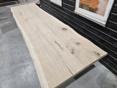 Boomstamtafel Eiken uit 2 delen 350 x 90 cm - WF087 - Foto 3