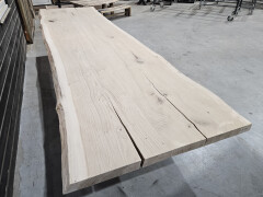 Boomstamtafel Eiken uit 2 delen 350 x 90 cm - WF087 - Foto 6
