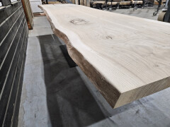 Boomstamtafel Eiken uit 2 delen 350 x 90 cm - WF088 - Foto 6