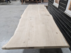 Boomstamtafel Eiken uit 2 delen 350 x 115/105 cm - WF086 - Foto 2