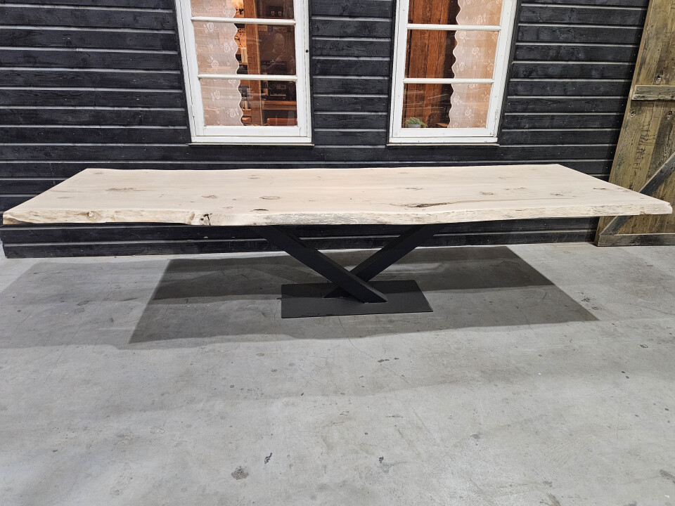 Boomstamtafel Eiken uit 2 delen 350 x 120cm - WF085